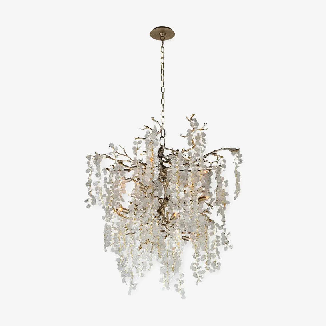 Lustra Suspension Lampe Goutte de Rosée en Cristal