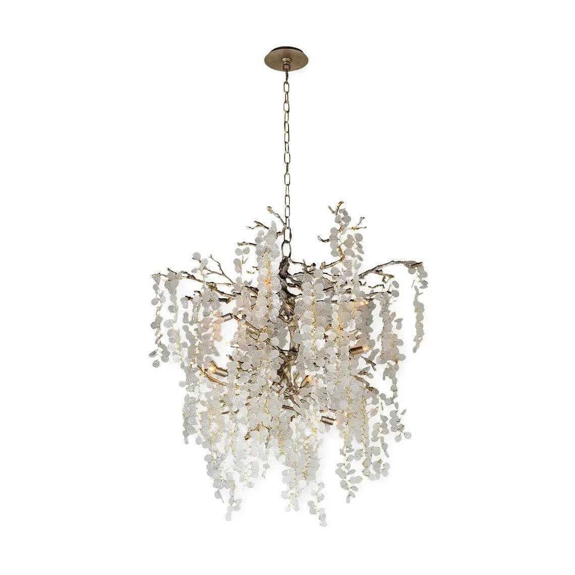 Lustra Suspension Lampe Goutte de Rosée en Cristal