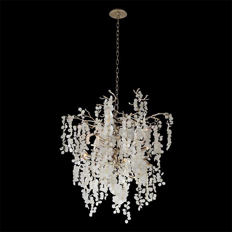 Lustra Suspension Lampe Goutte de Rosée en Cristal