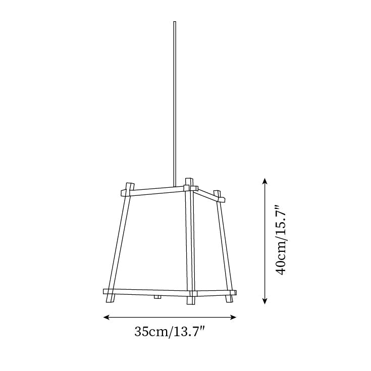 Suspension Calira Tissu Géométrique