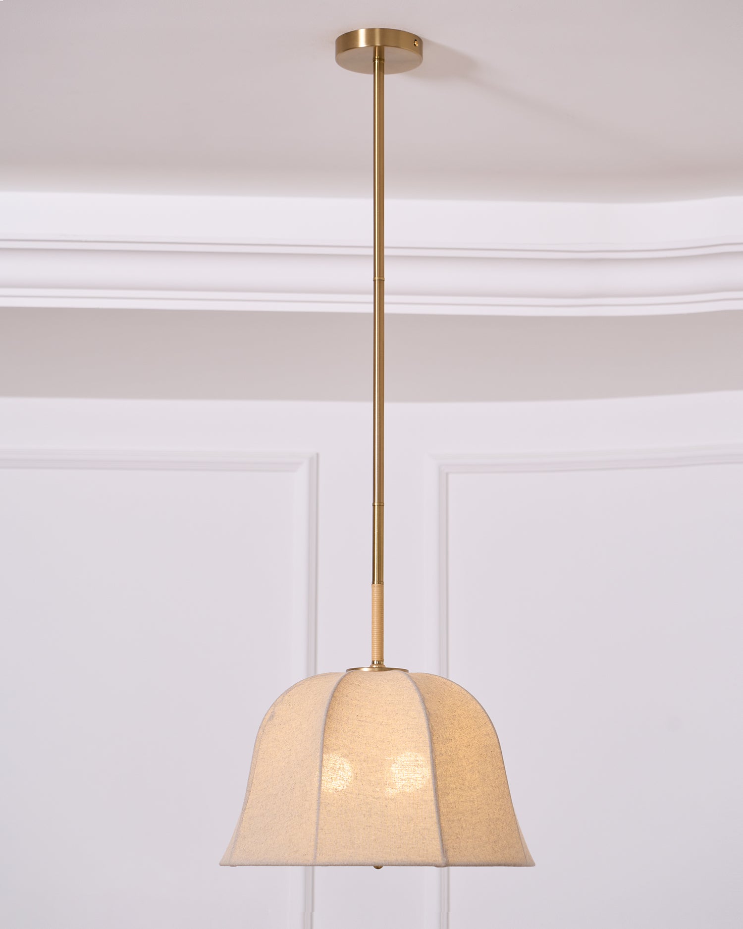 Fiora Lampe Suspendue en Tissu Vintage