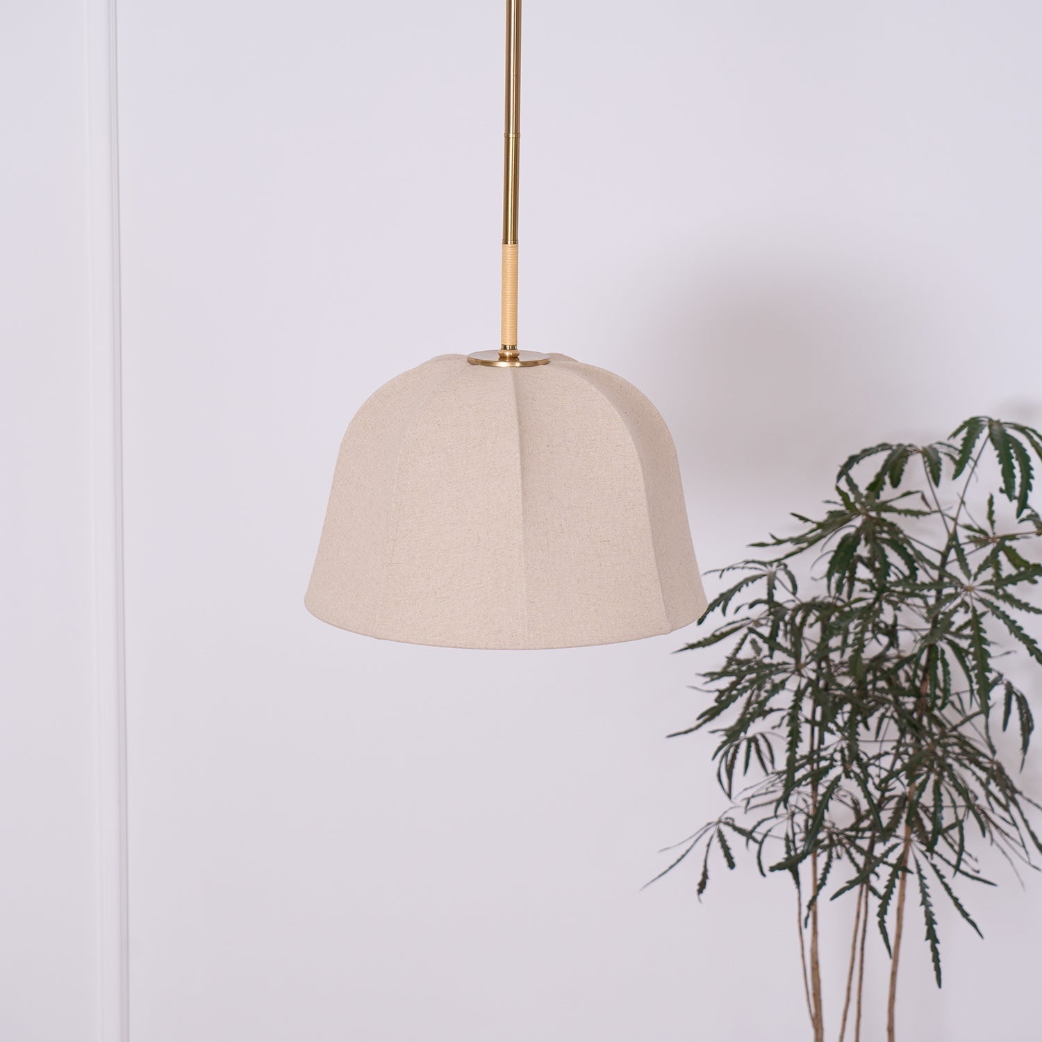Fiora Lampe Suspendue en Tissu Vintage