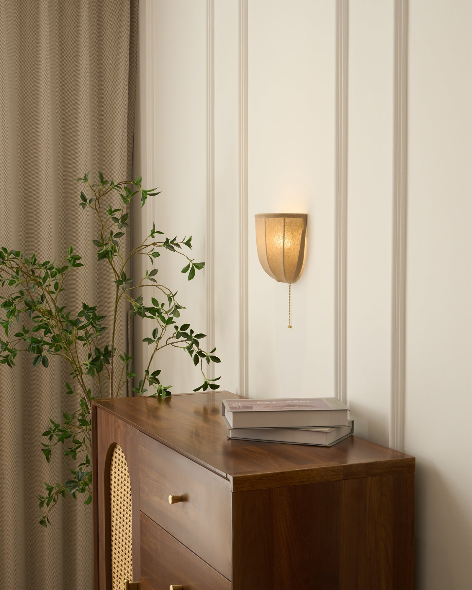 Griswold Applique Murale en Toile de Lin Naturel