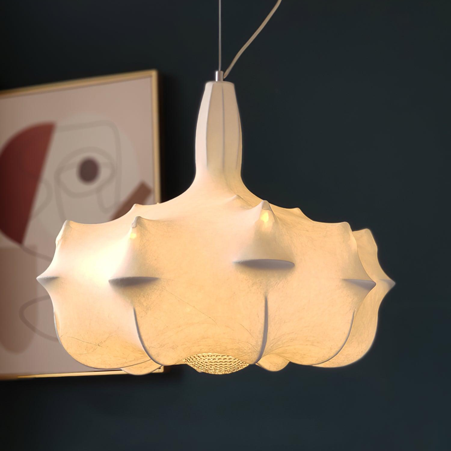 Marcel Lustra Lustre Cocoon Résine Cristal Éclat