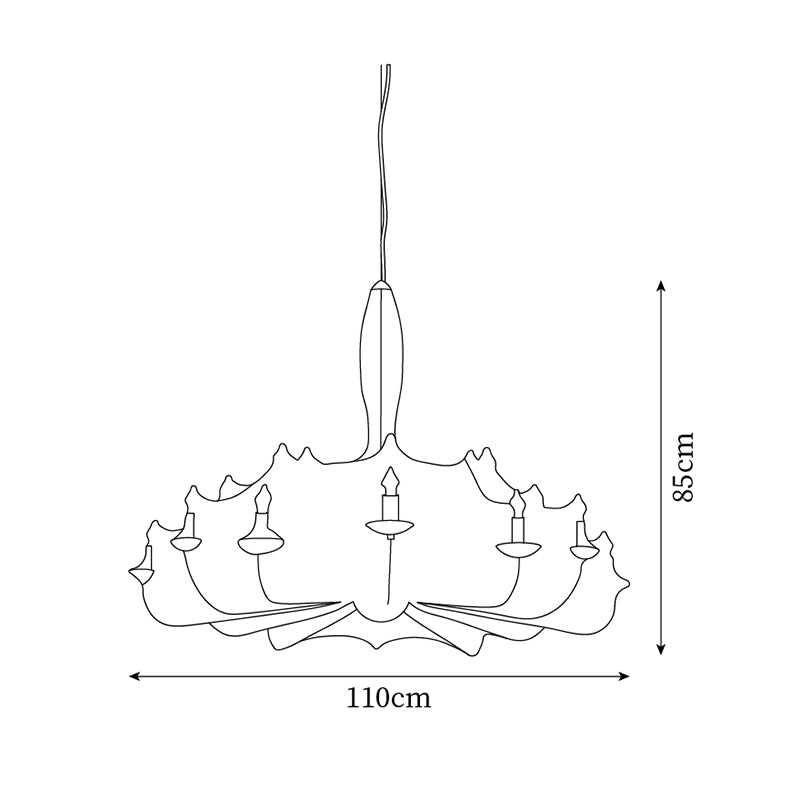 Marcel Lustra Lustre Cocoon Résine Cristal Éclat