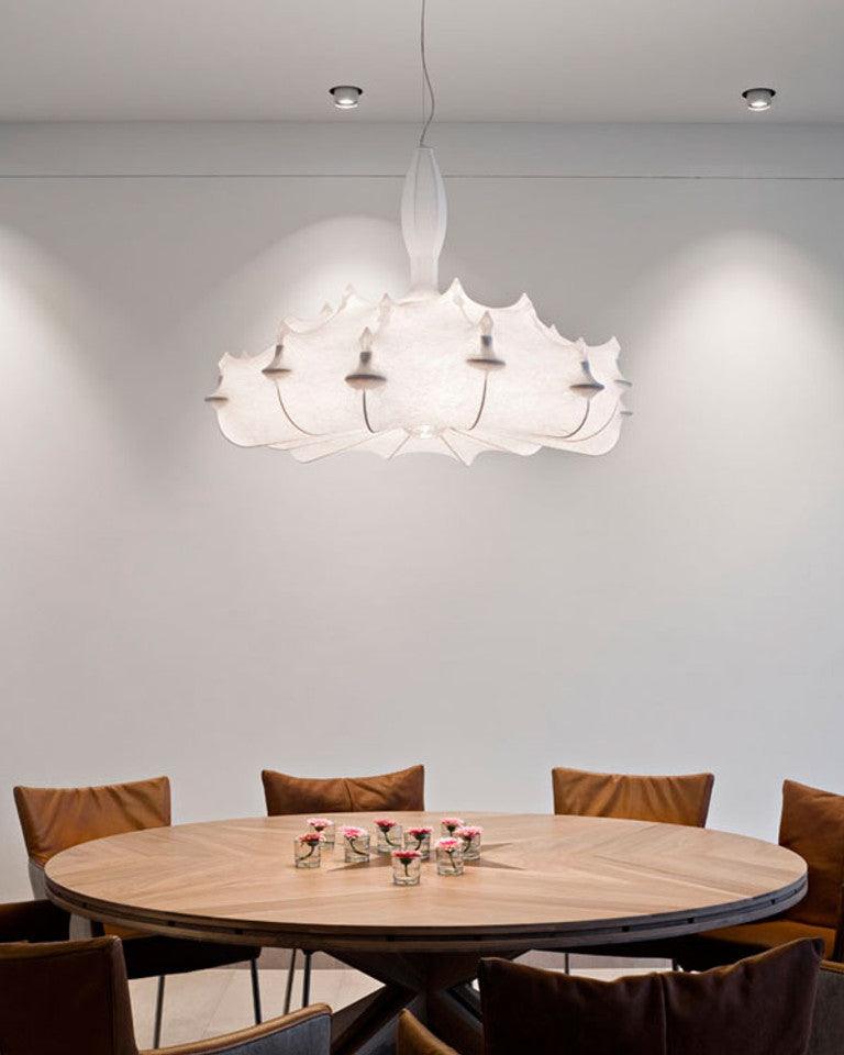 Marcel Lustra Lustre Cocoon Résine Cristal Éclat