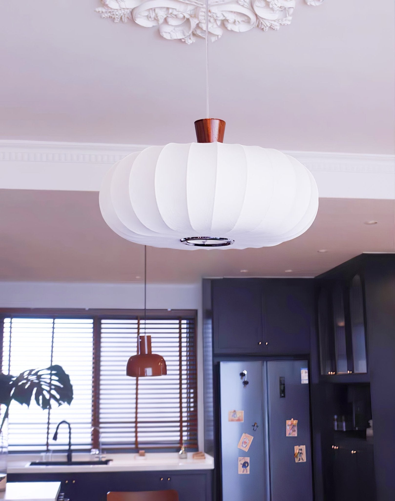 Solice Suspension Soie Bois Rétro