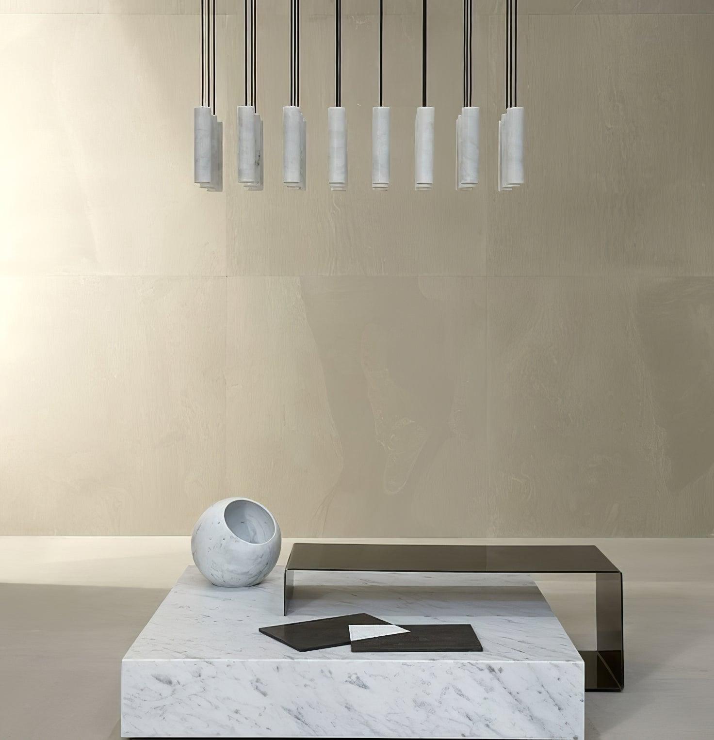 Nyxara Suspension Cluster Albâtre