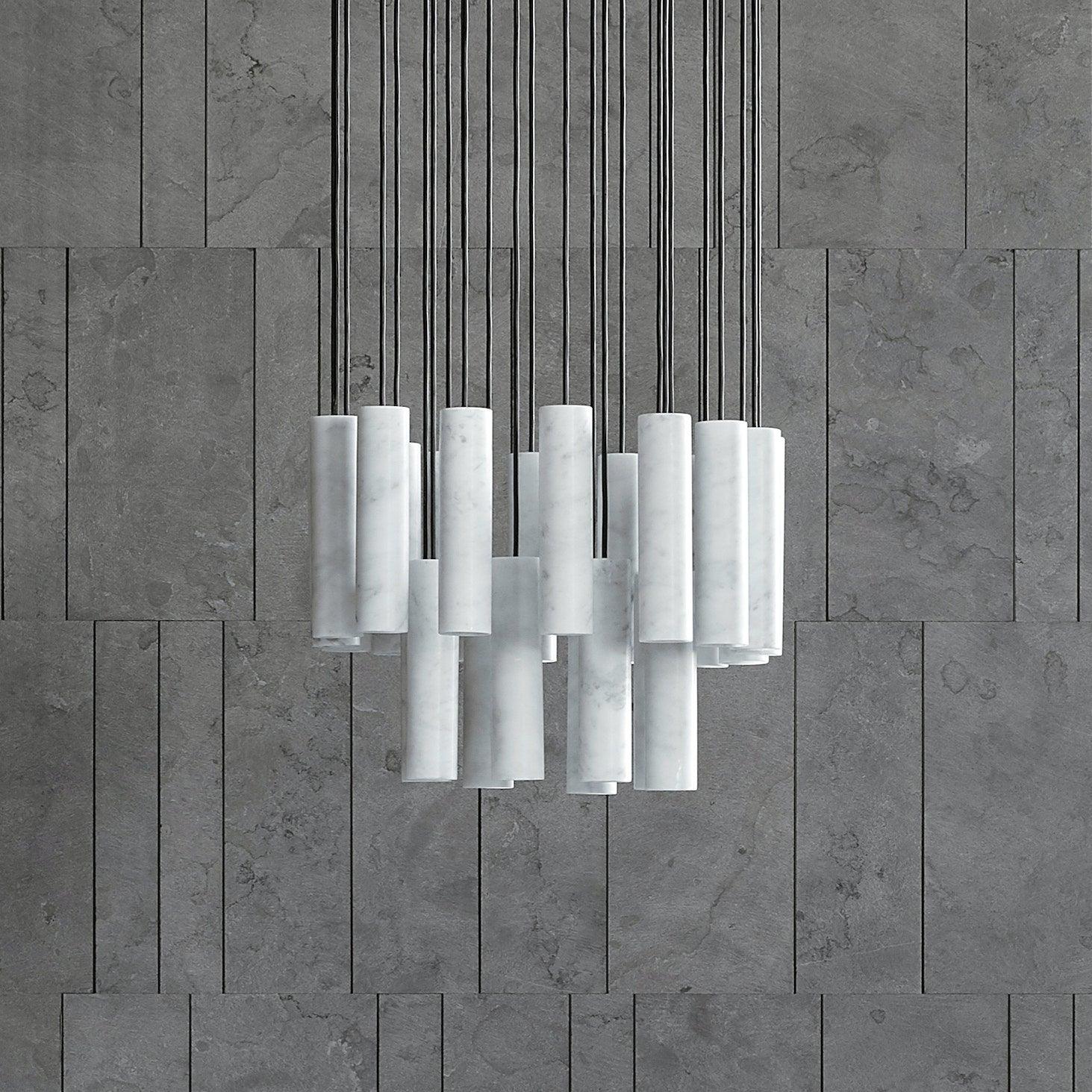Nyxara Suspension Cluster Albâtre