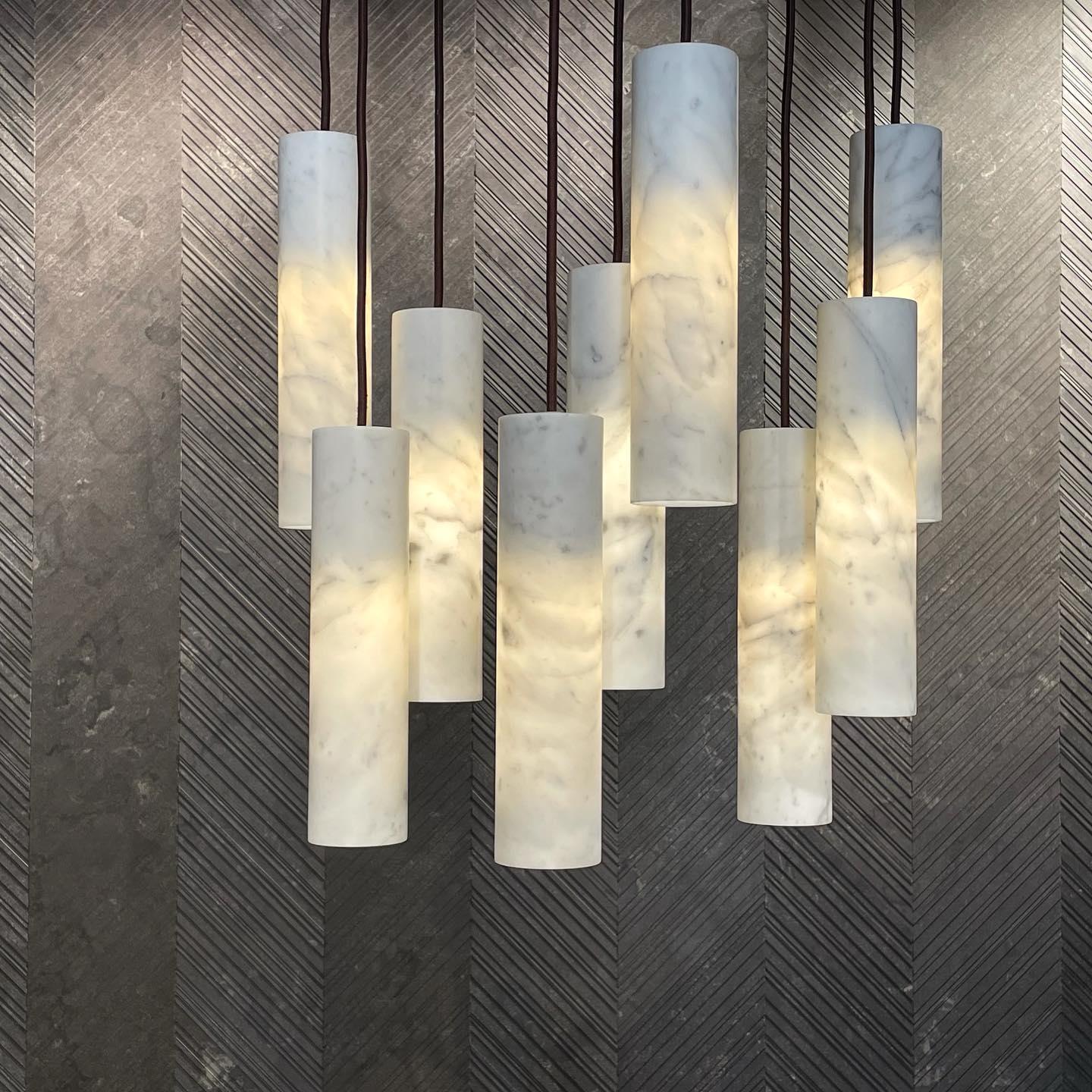Nyxara Suspension Cluster Albâtre
