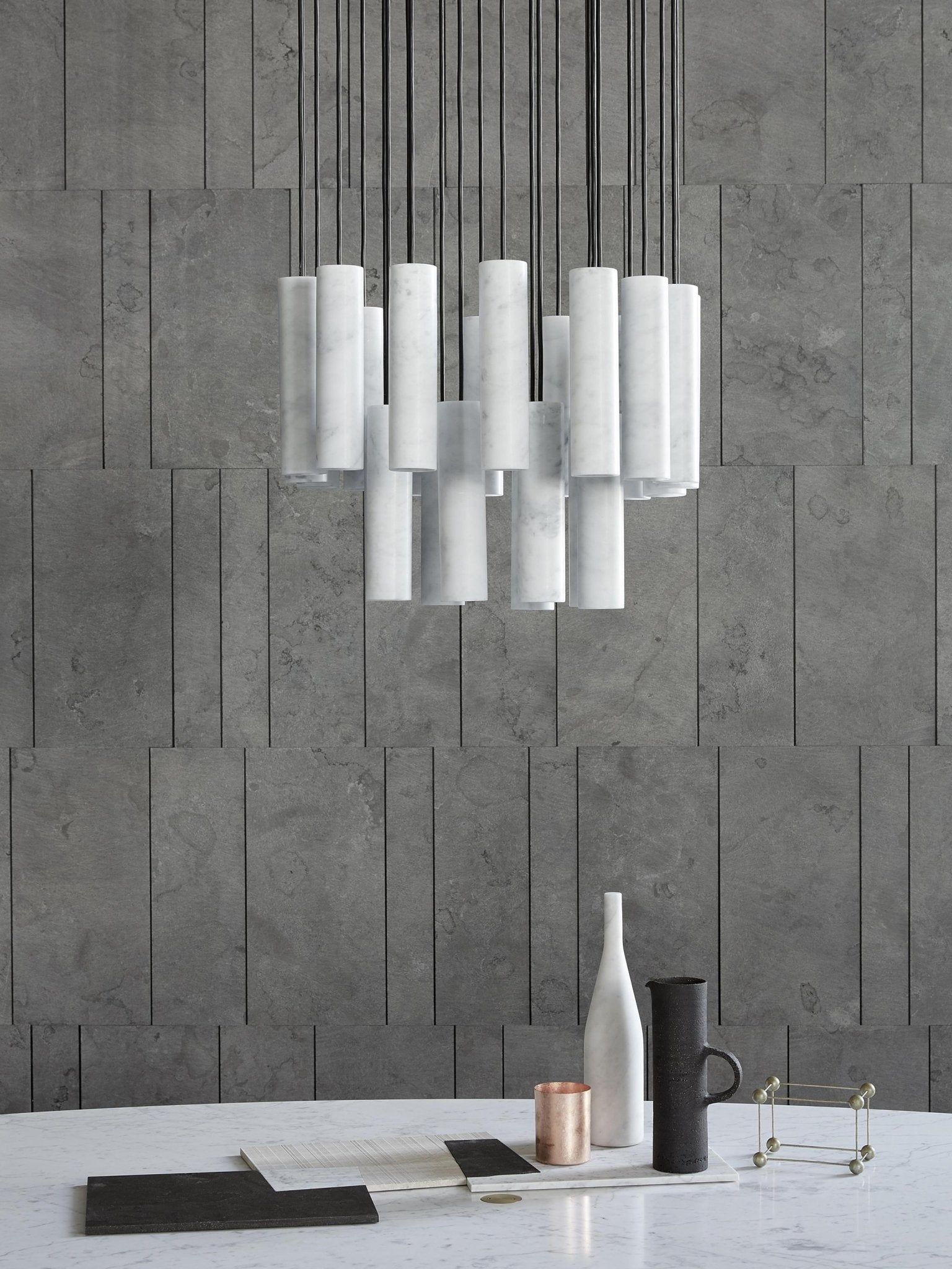 Nyxara Suspension Cluster Albâtre