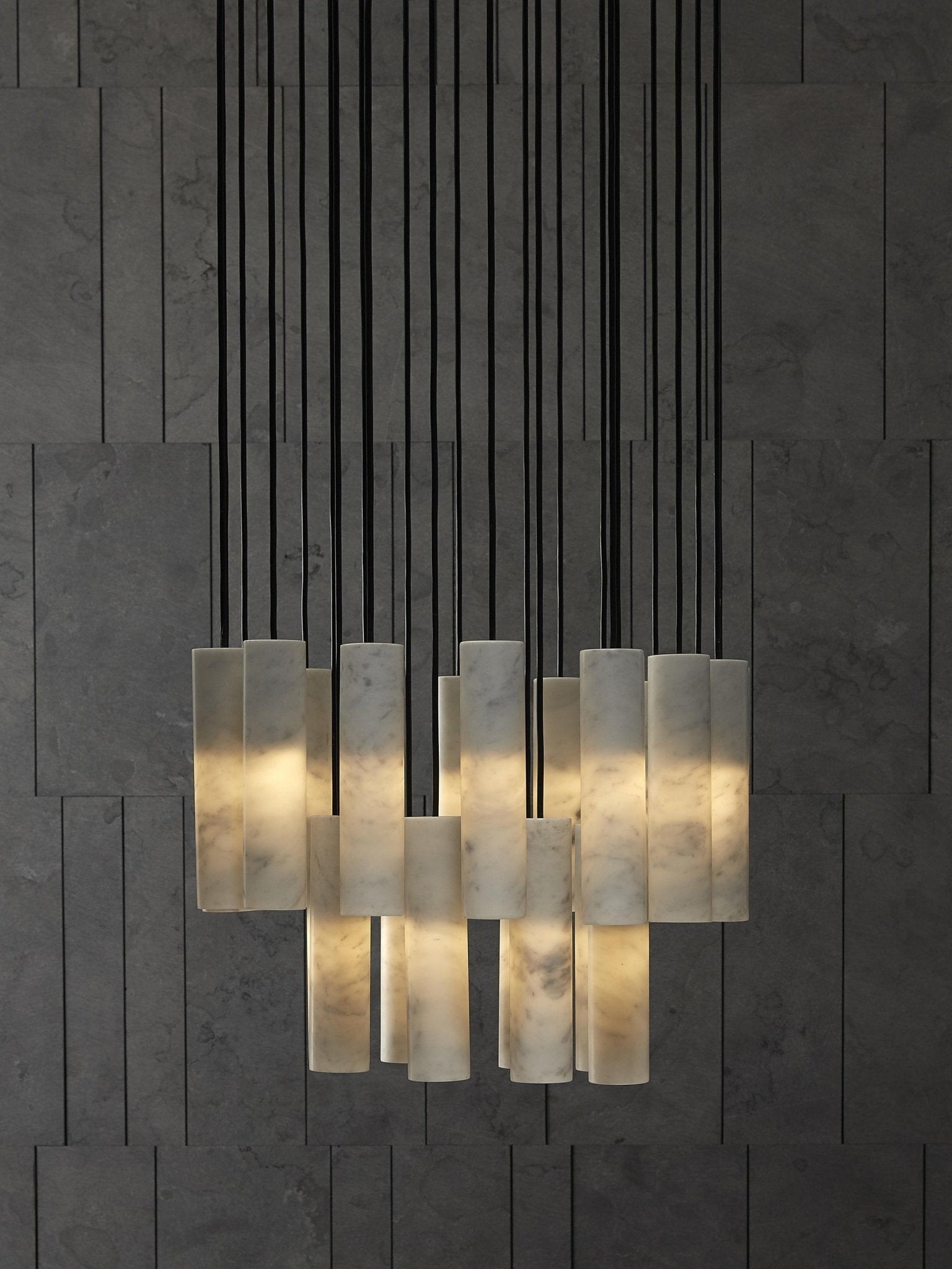 Nyxara Suspension Cluster Albâtre