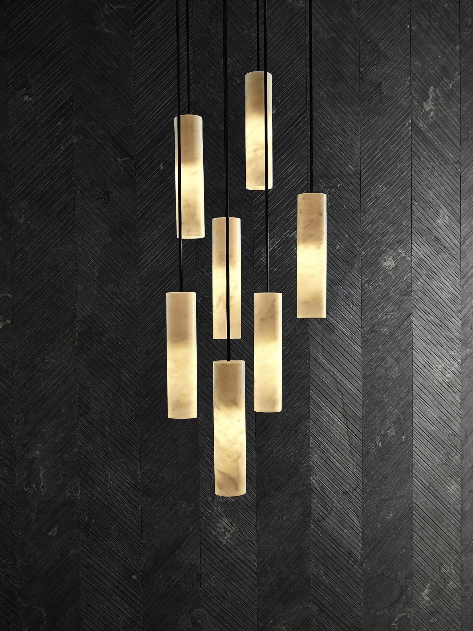 Nyxara Suspension Cluster Albâtre