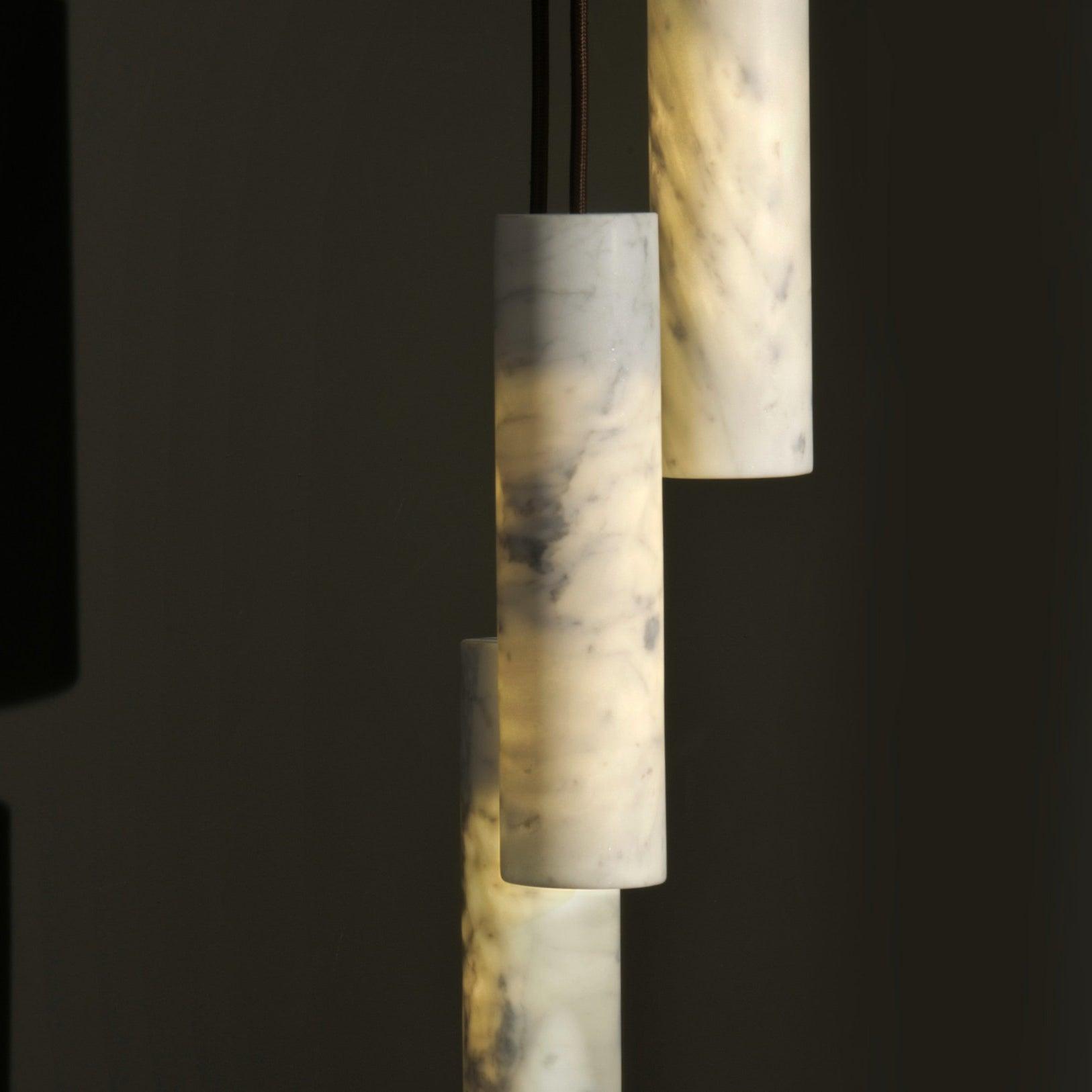 Nyxara Suspension Cluster Albâtre