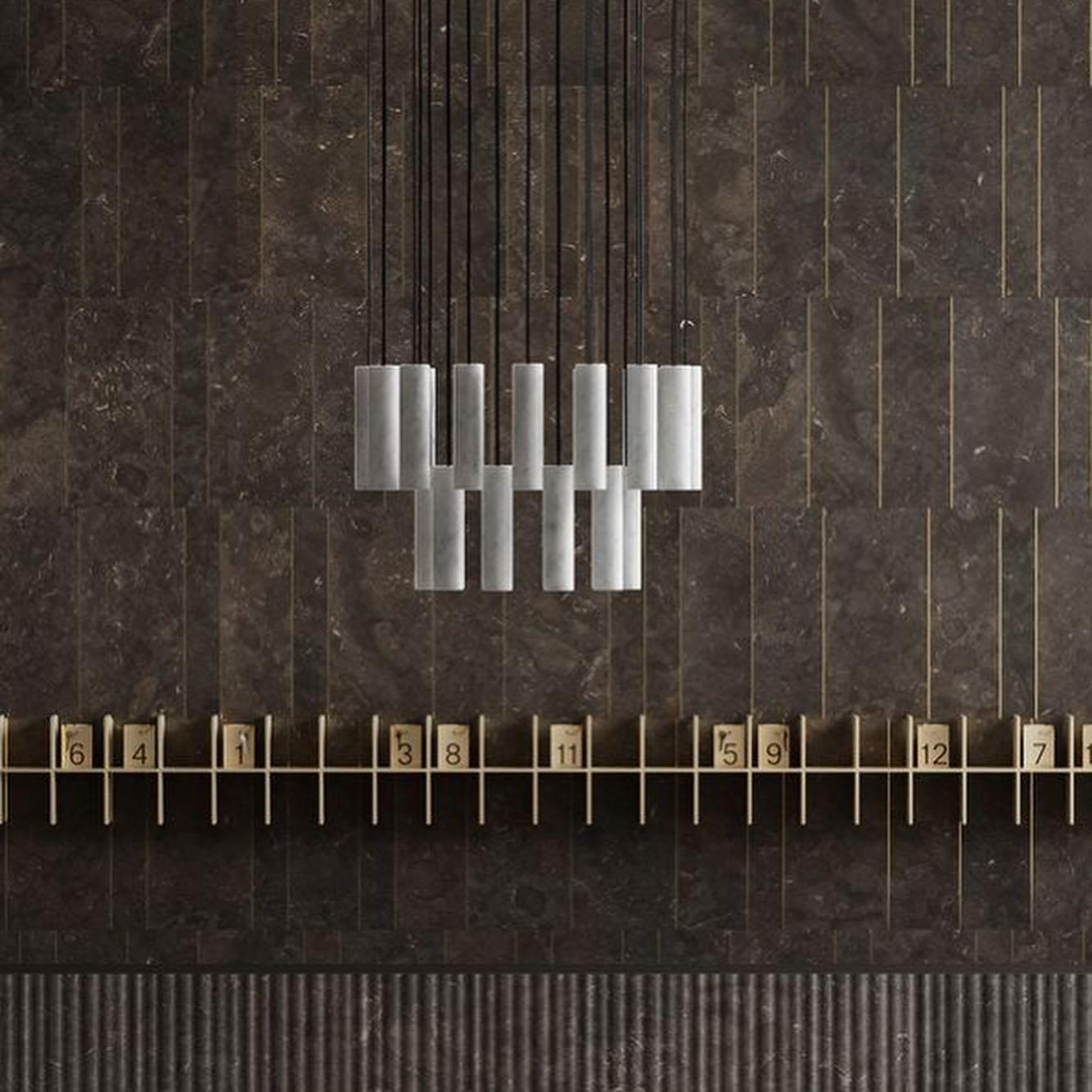 Nyxara Suspension Cluster Albâtre