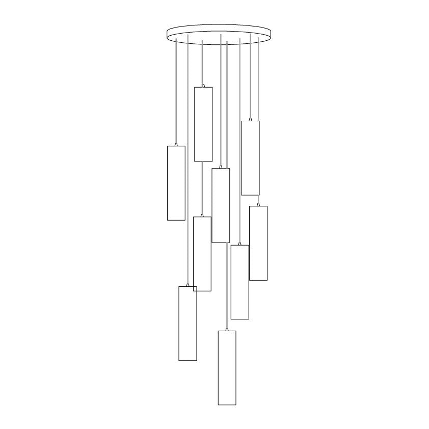 Nyxara Suspension Cluster Albâtre