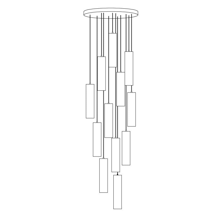 Nyxara Suspension Cluster Albâtre