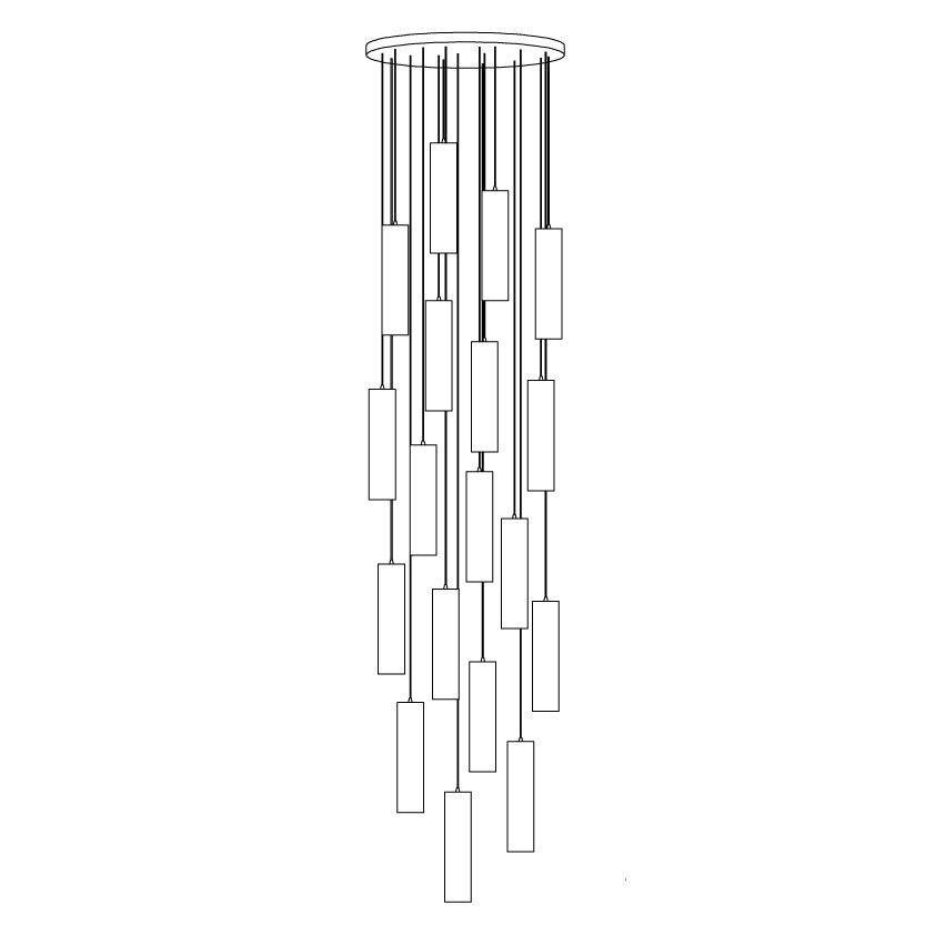 Nyxara Suspension Cluster Albâtre