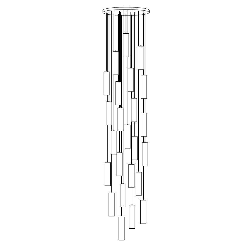 Nyxara Suspension Cluster Albâtre