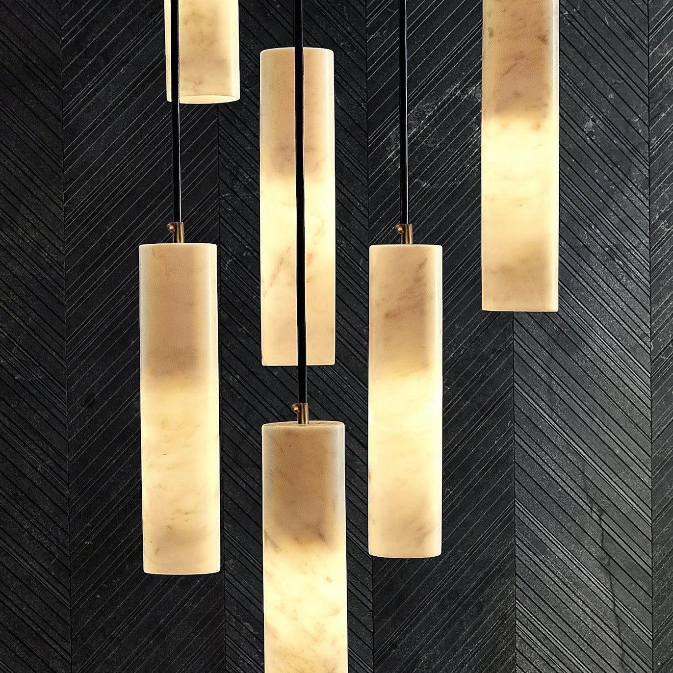 Nyxara Suspension Cluster Albâtre