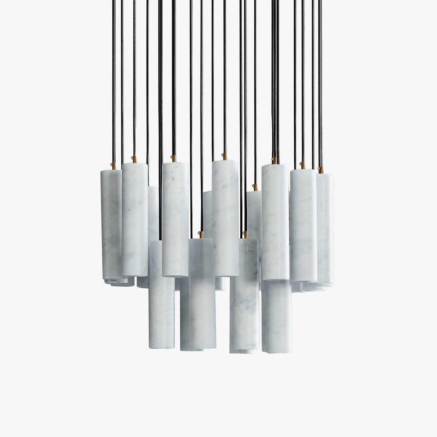 Nyxara Suspension Cluster Albâtre