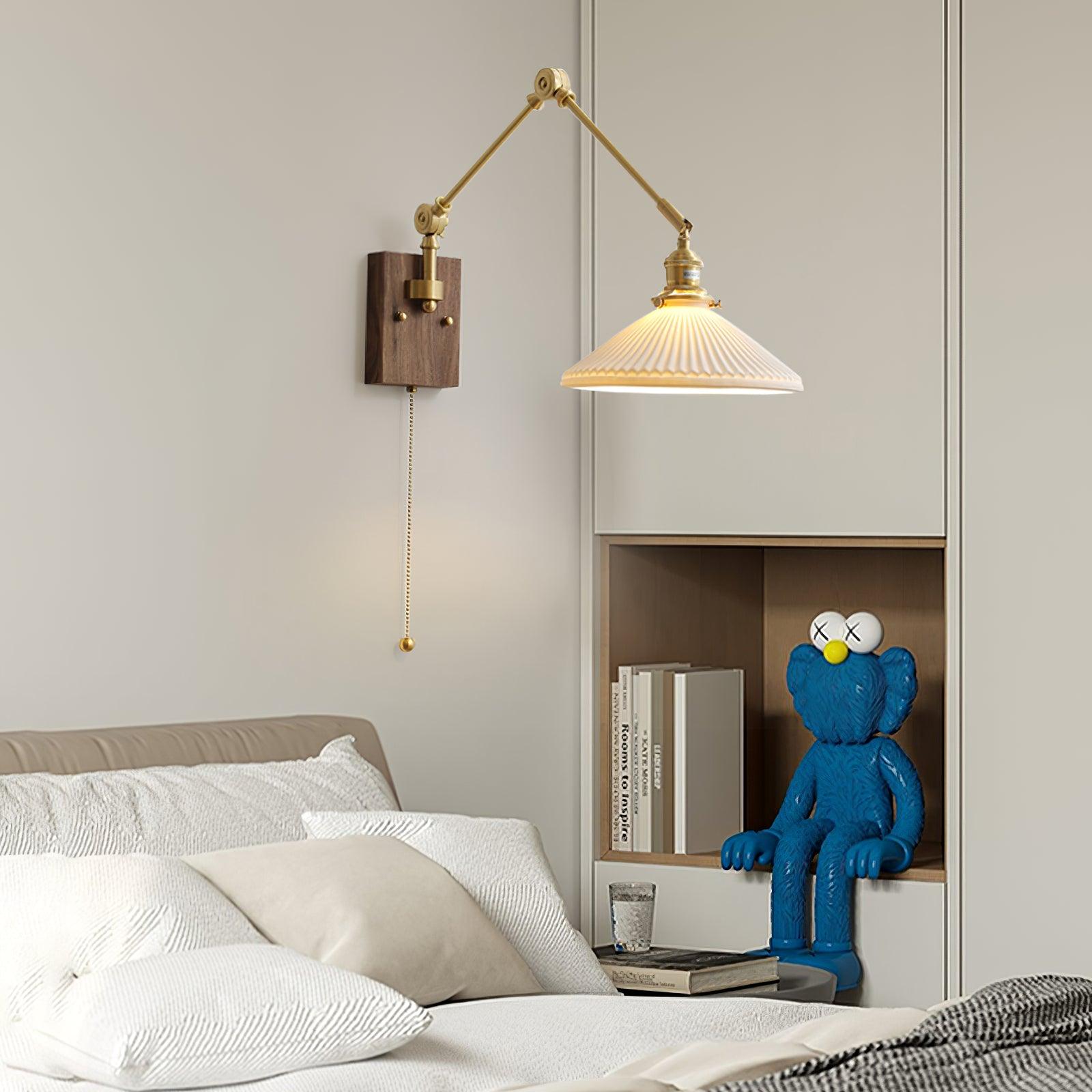 Sona Applique Murale Vintage en Noyer