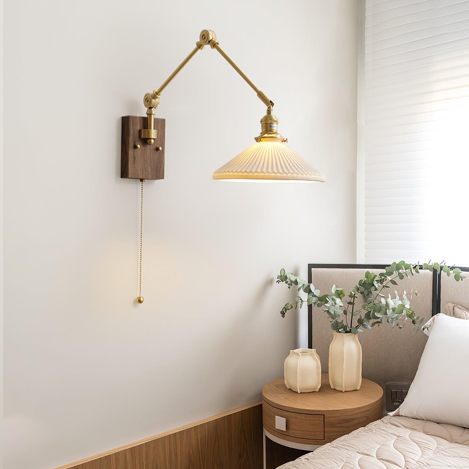 Sona Applique Murale Vintage en Noyer