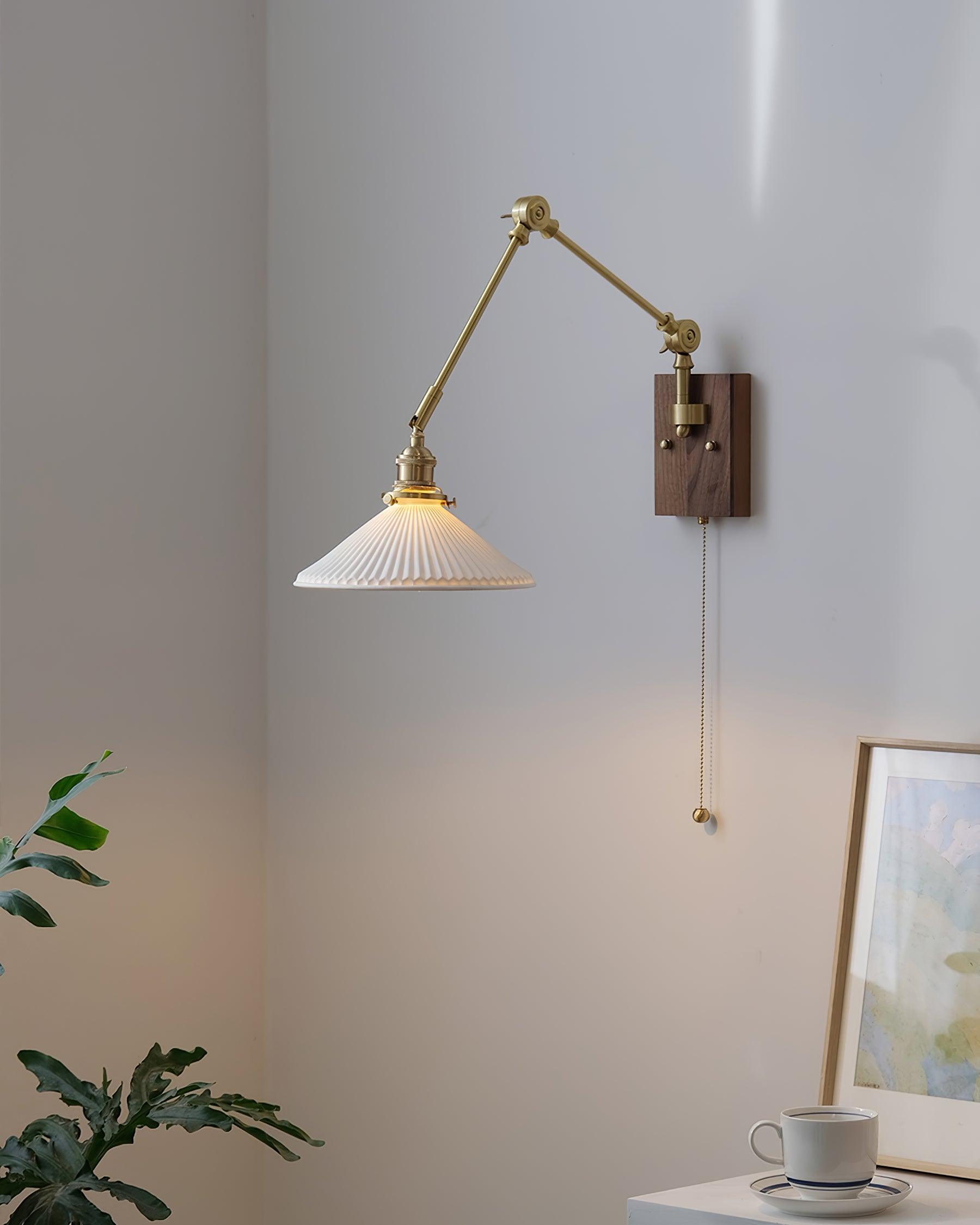 Sona Applique Murale Vintage en Noyer