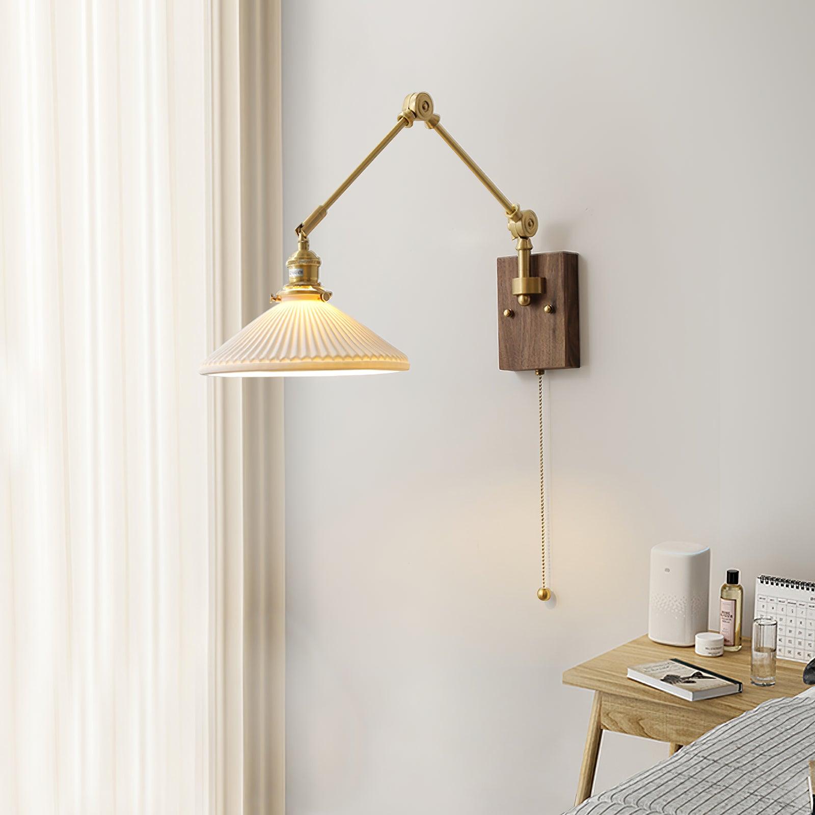 Sona Applique Murale Vintage en Noyer