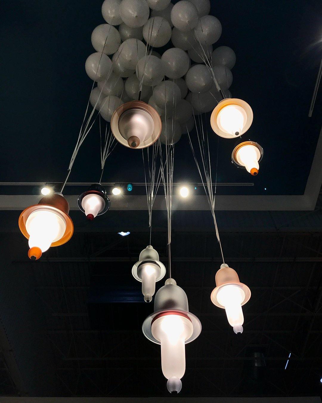 Calaeus Suspension en Verre Art Nordique pour Salon