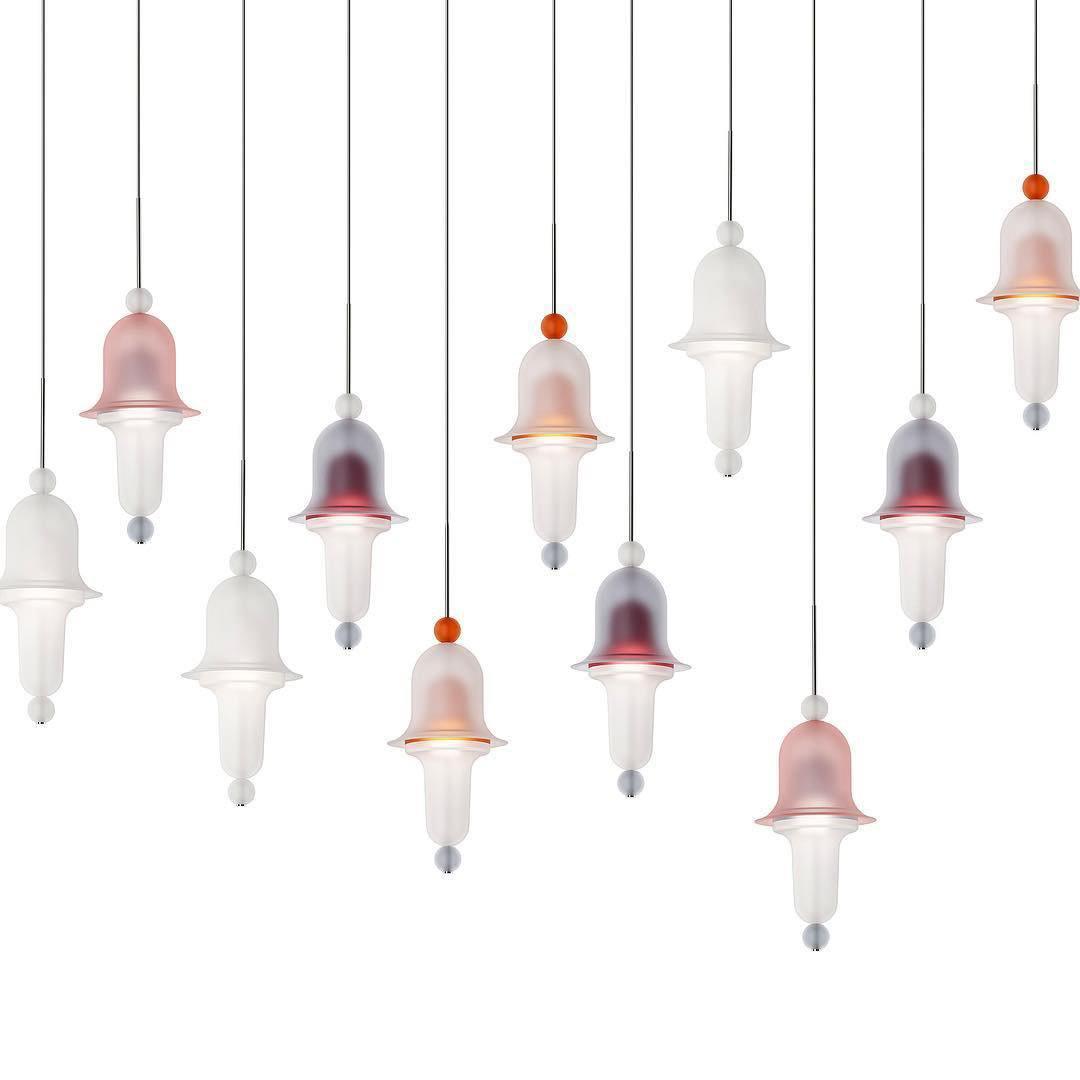 Calaeus Suspension en Verre Art Nordique pour Salon