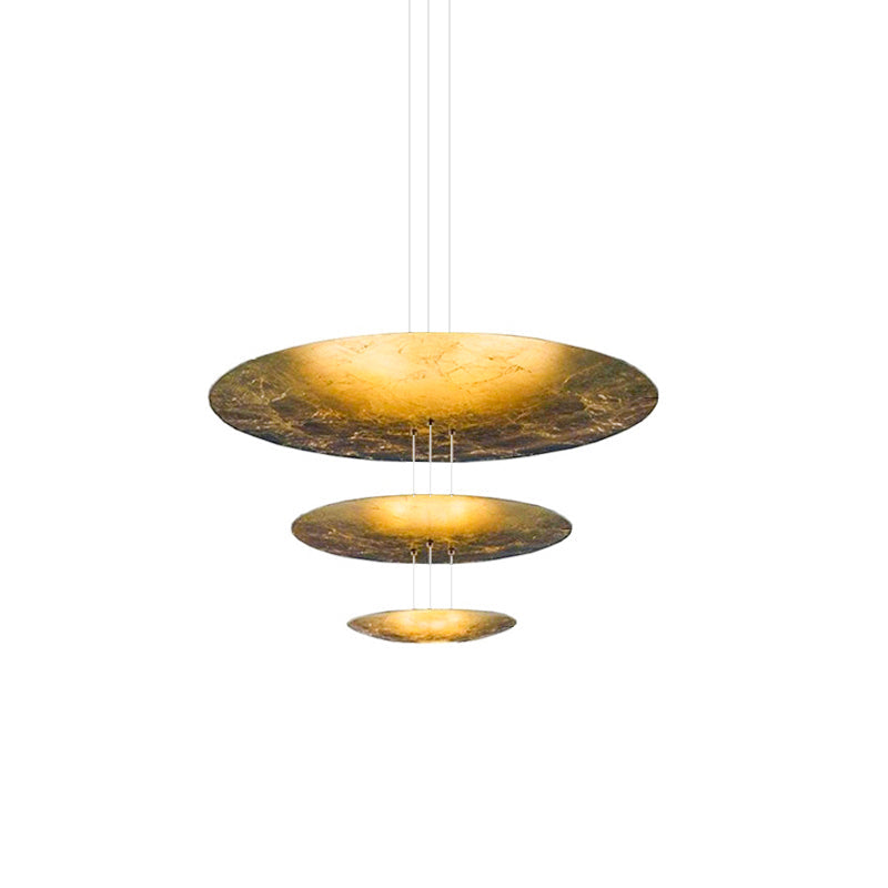 Zathaara Suspension Feuilles d’Or Étagées