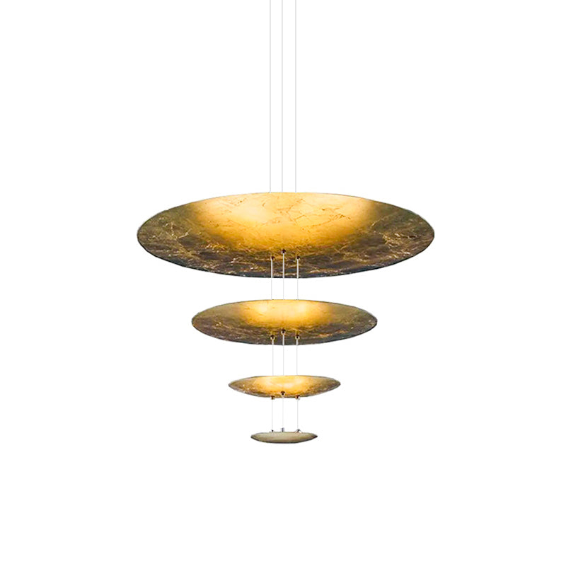 Zathaara Suspension Feuilles d’Or Étagées