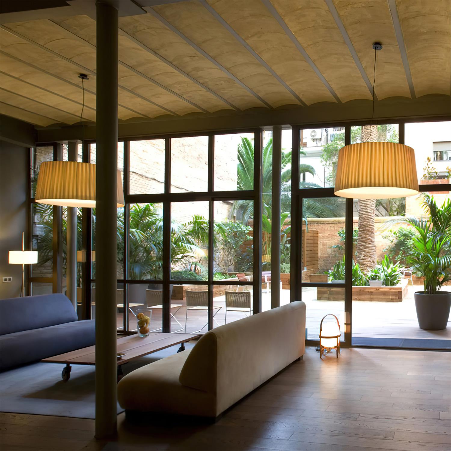 Drum Suspension Abat-jour en Tissu Pliée Noir Minimaliste Classique
