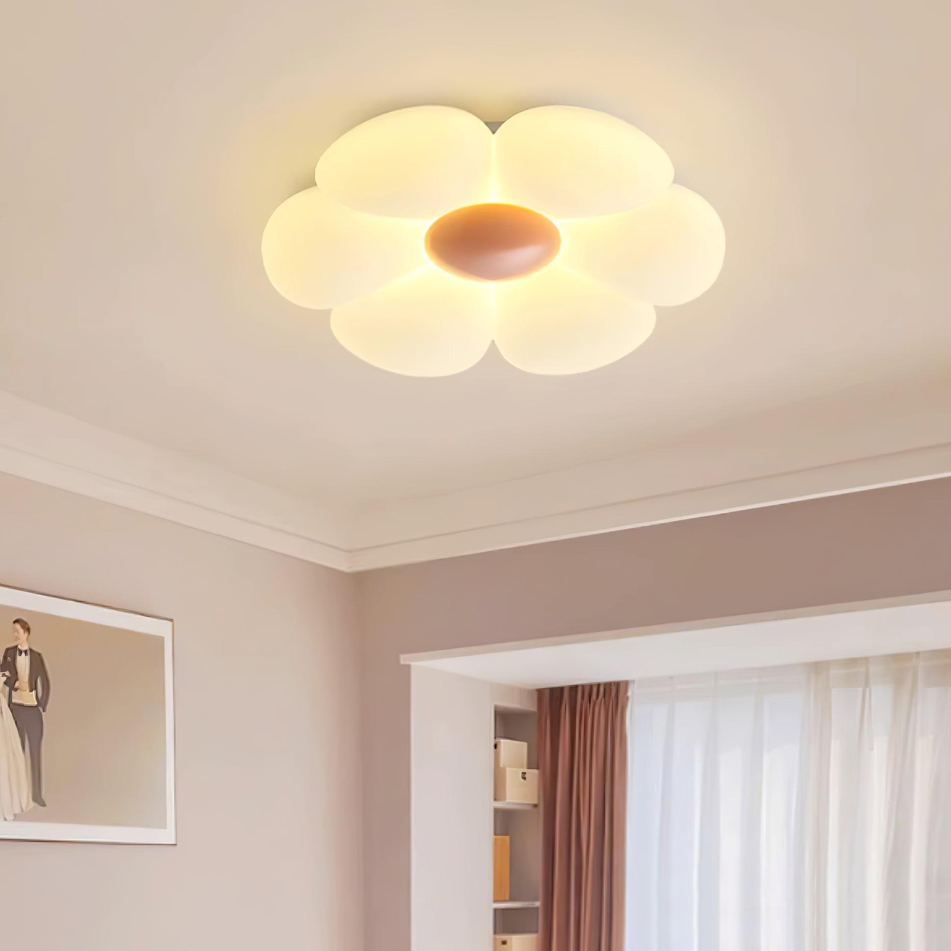 Solara Plafonnier Fleur à Six Pétales pour Chambre d'Enfant