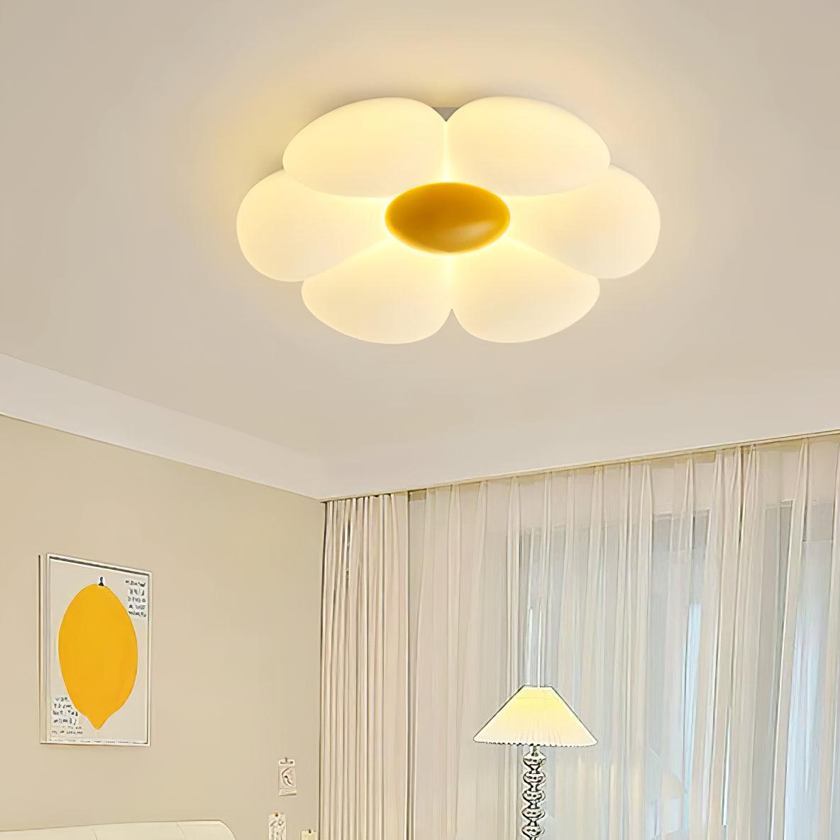 Solara Plafonnier Fleur à Six Pétales pour Chambre d'Enfant