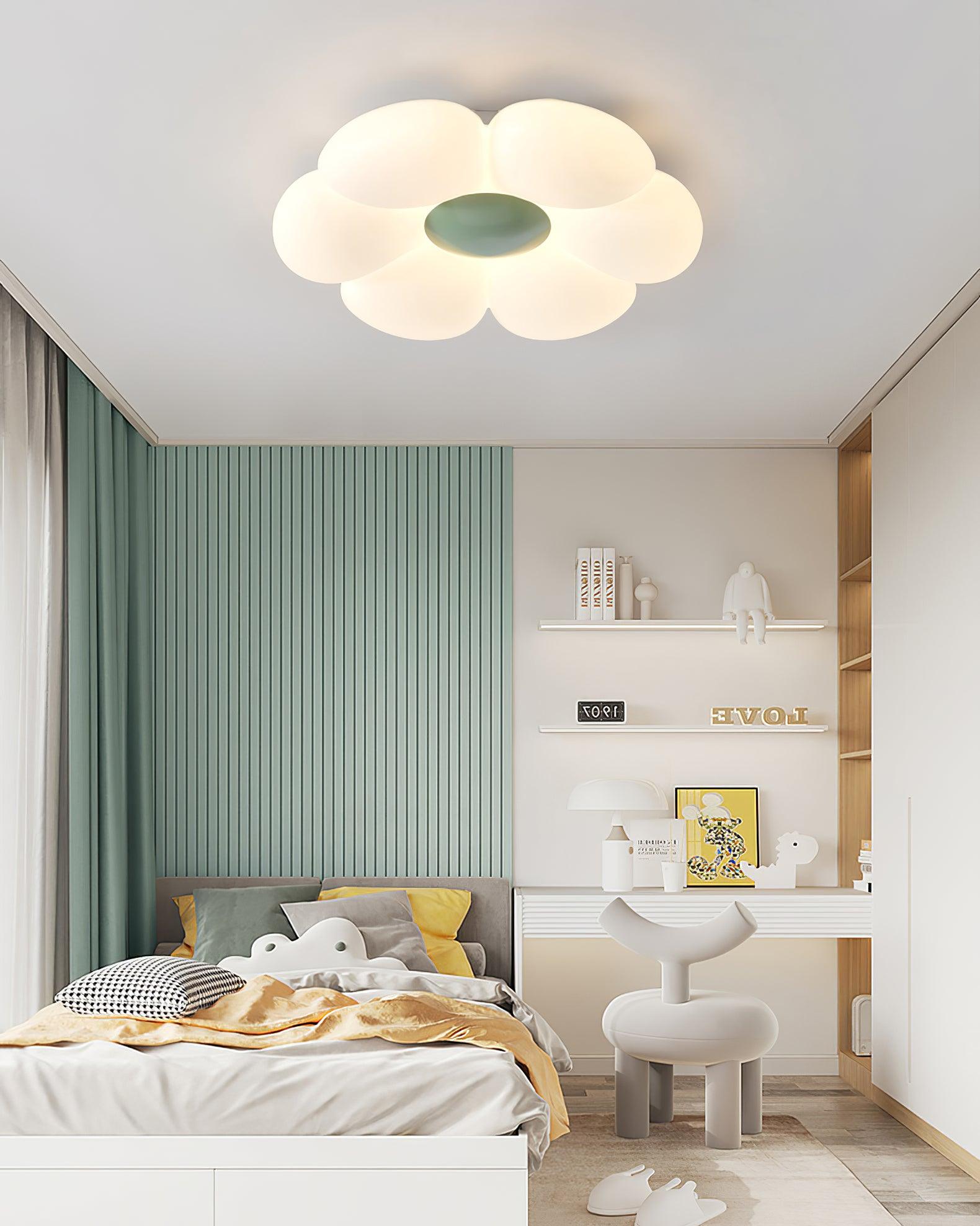 Solara Plafonnier Fleur à Six Pétales pour Chambre d'Enfant