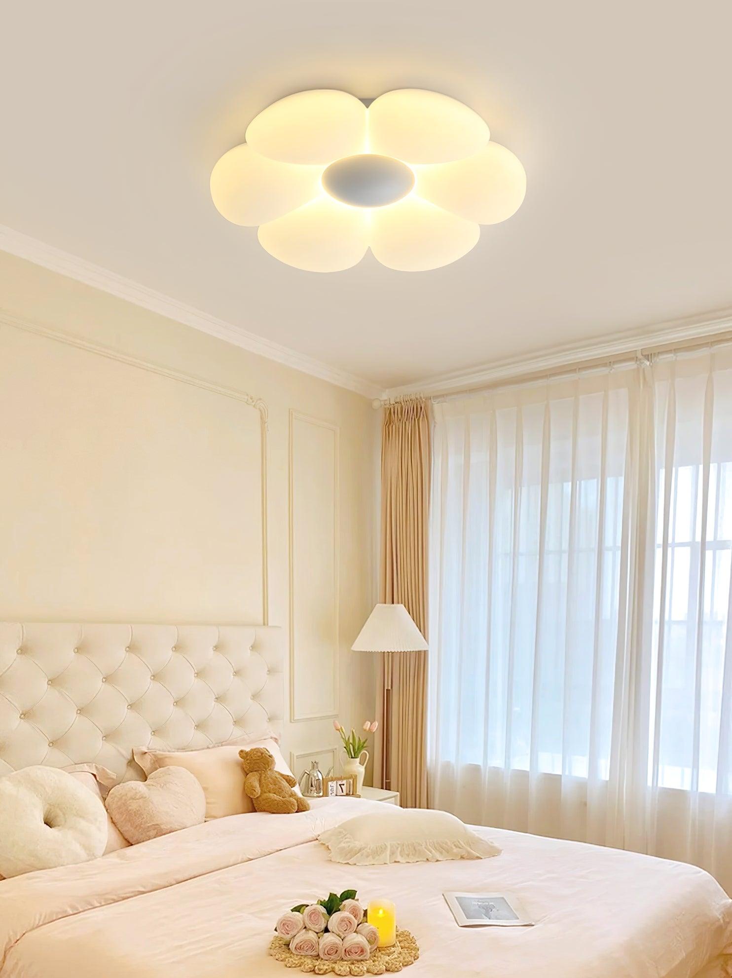 Solara Plafonnier Fleur à Six Pétales pour Chambre d'Enfant