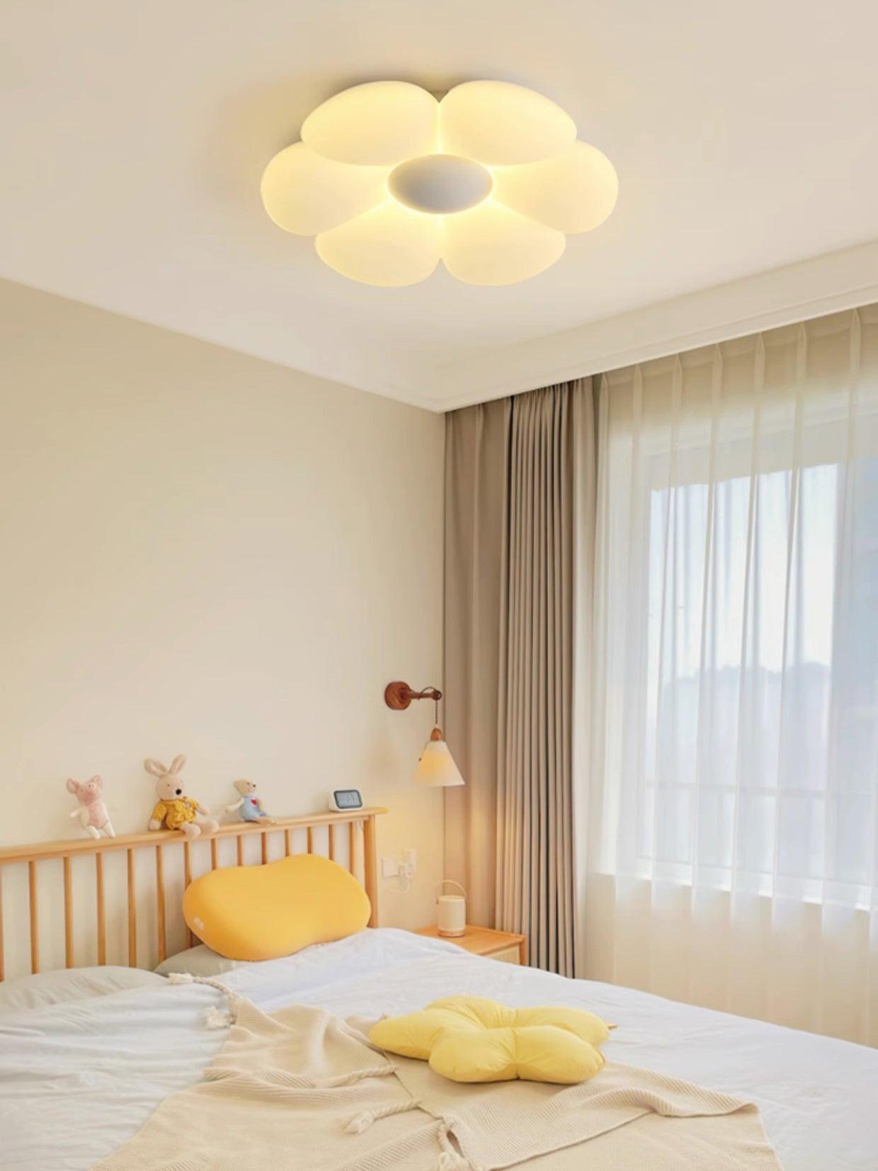 Solara Plafonnier Fleur à Six Pétales pour Chambre d'Enfant