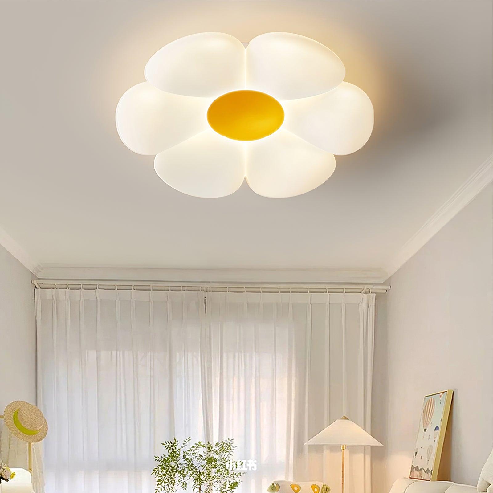 Solara Plafonnier Fleur à Six Pétales pour Chambre d'Enfant