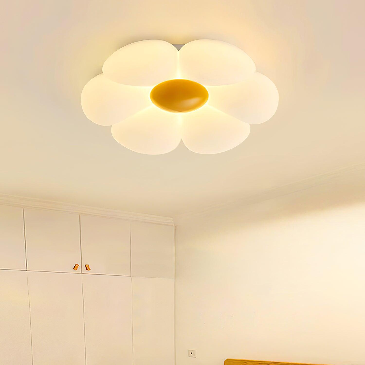 Solara Plafonnier Fleur à Six Pétales pour Chambre d'Enfant