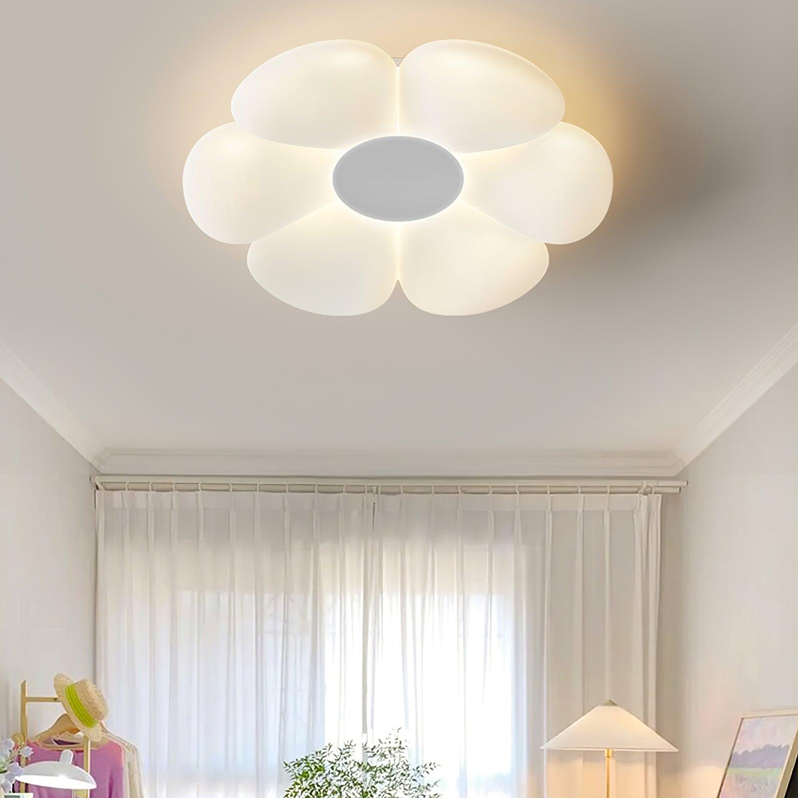 Solara Plafonnier Fleur à Six Pétales pour Chambre d'Enfant