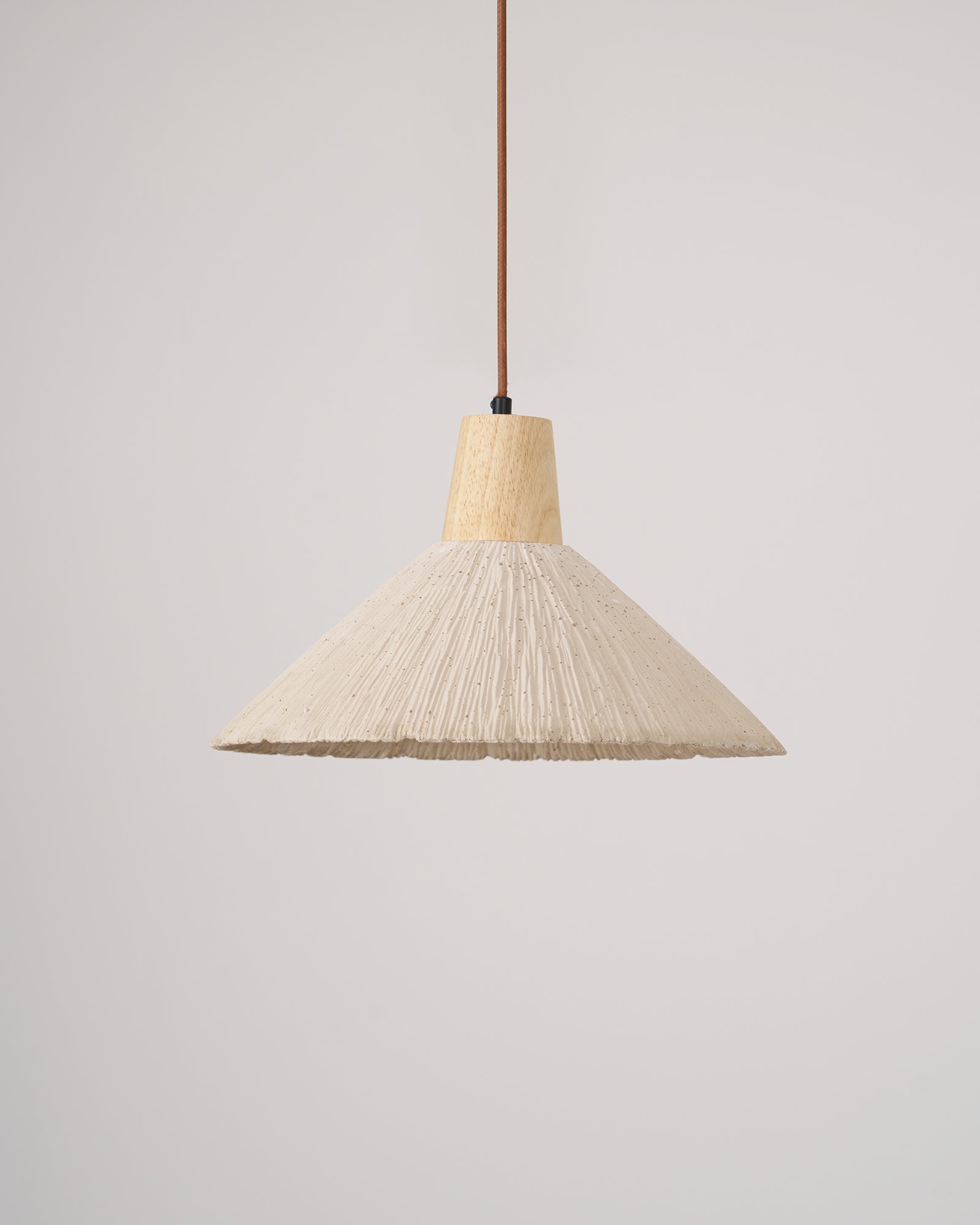 Solara Lampe suspendue en béton plissé