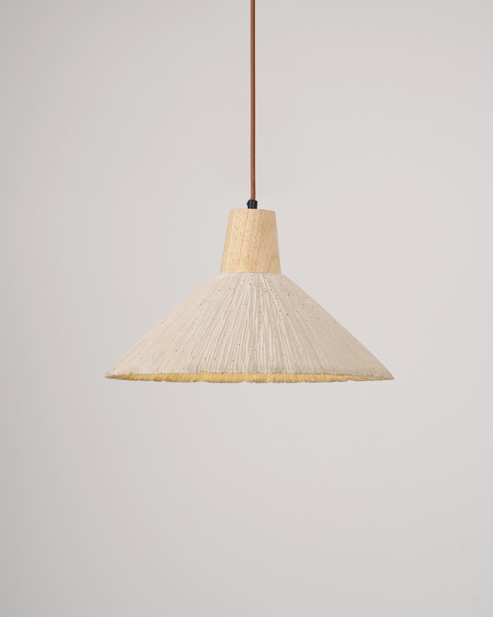 Solara Lampe suspendue en béton plissé