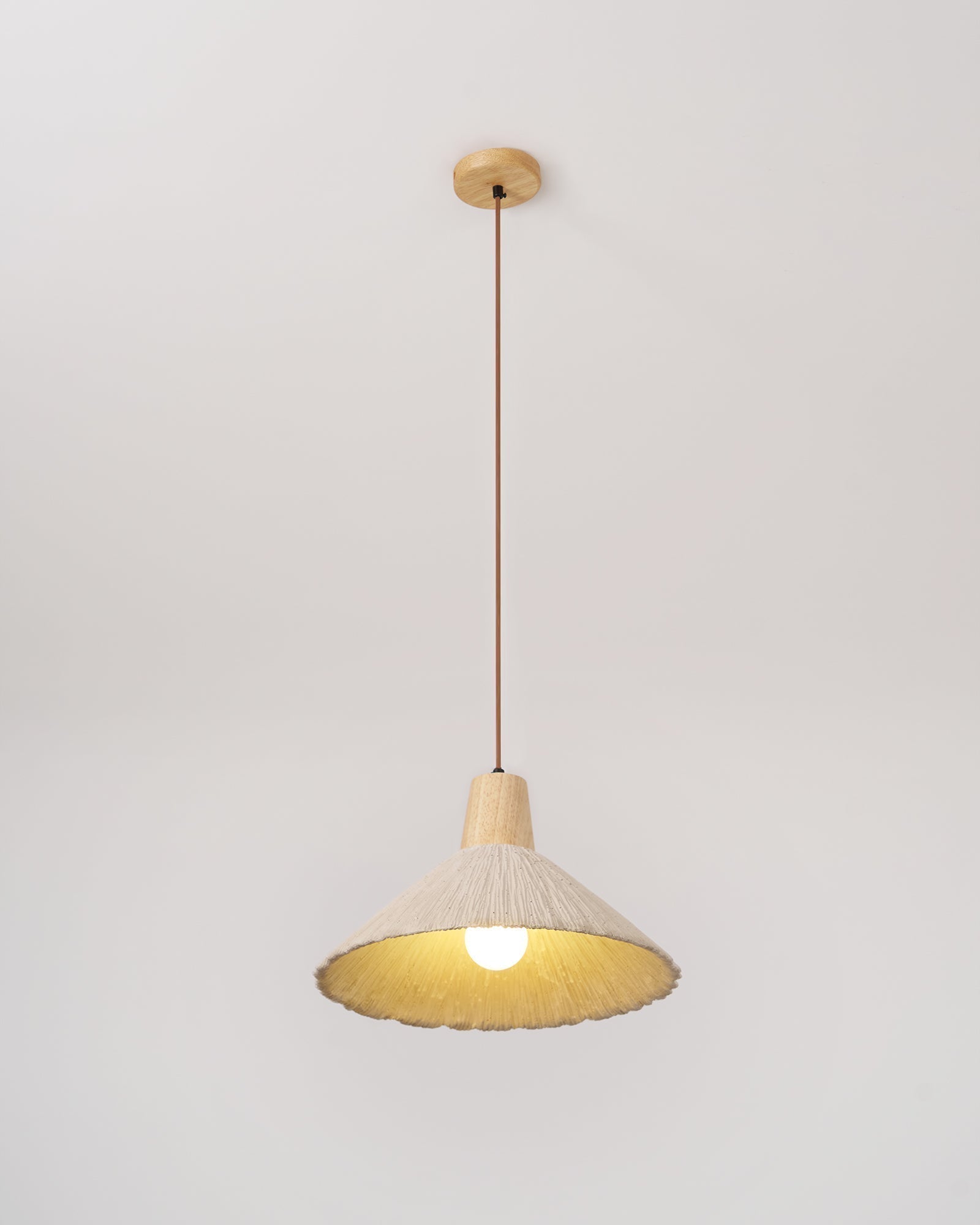 Solara Lampe suspendue en béton plissé