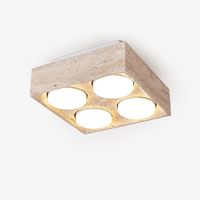 Virinira Plafonnier Quad-Spot Travertin