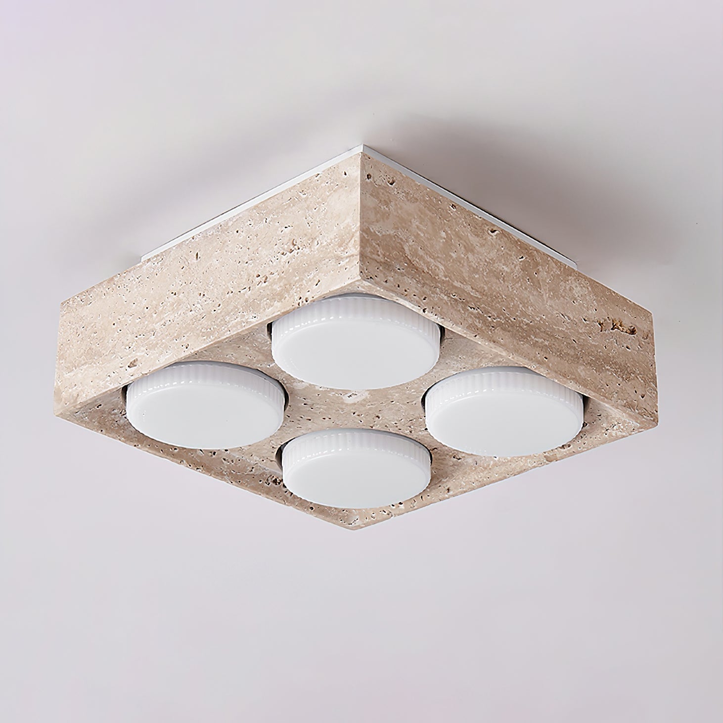 Virinira Plafonnier Quad-Spot Travertin
