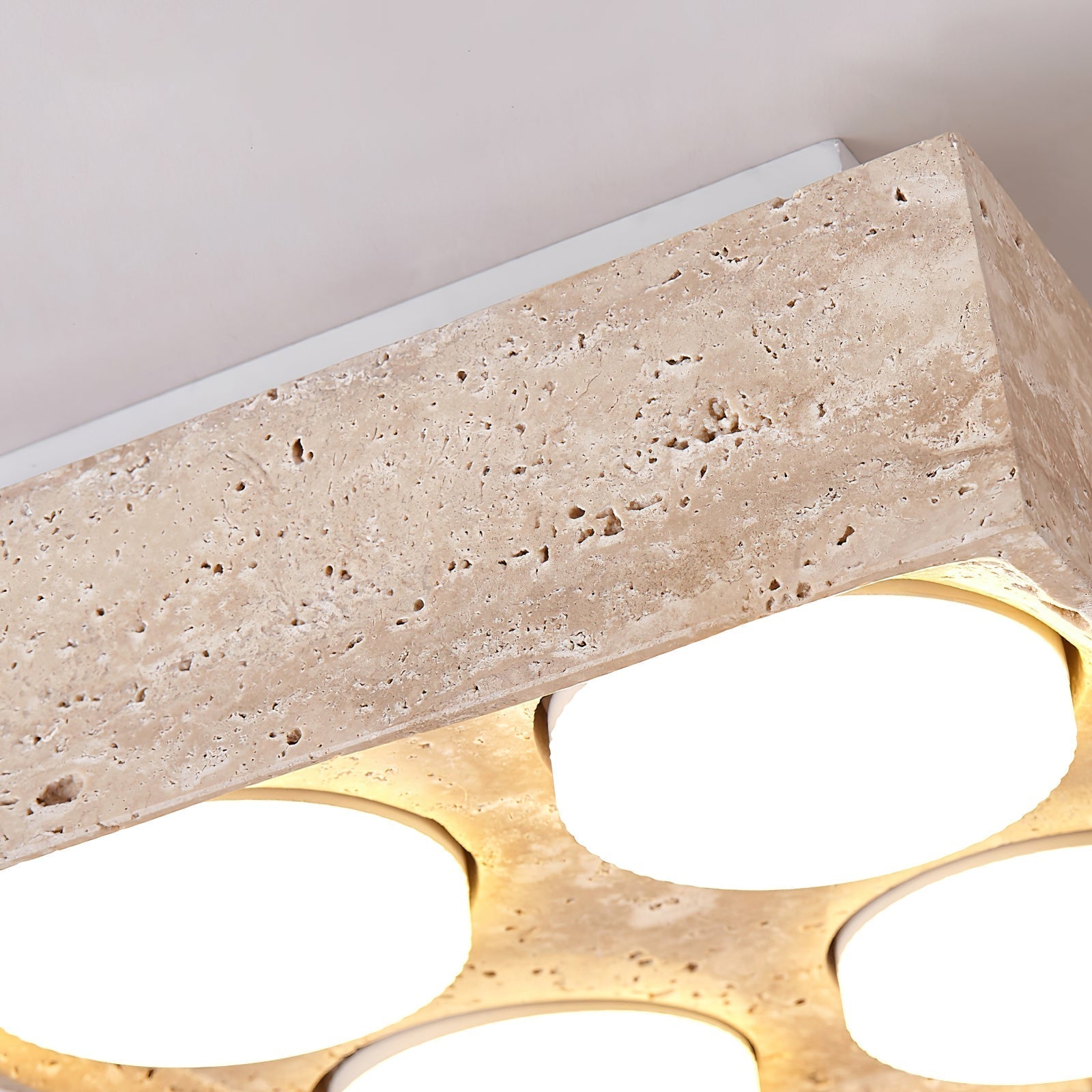 Virinira Plafonnier Quad-Spot Travertin