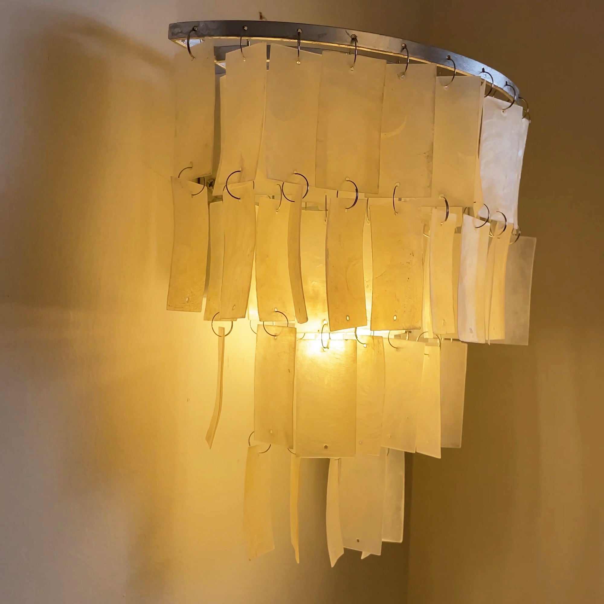 Vidoros Applique murale de luxe postmoderne à plusieurs niveaux en forme de coquillage