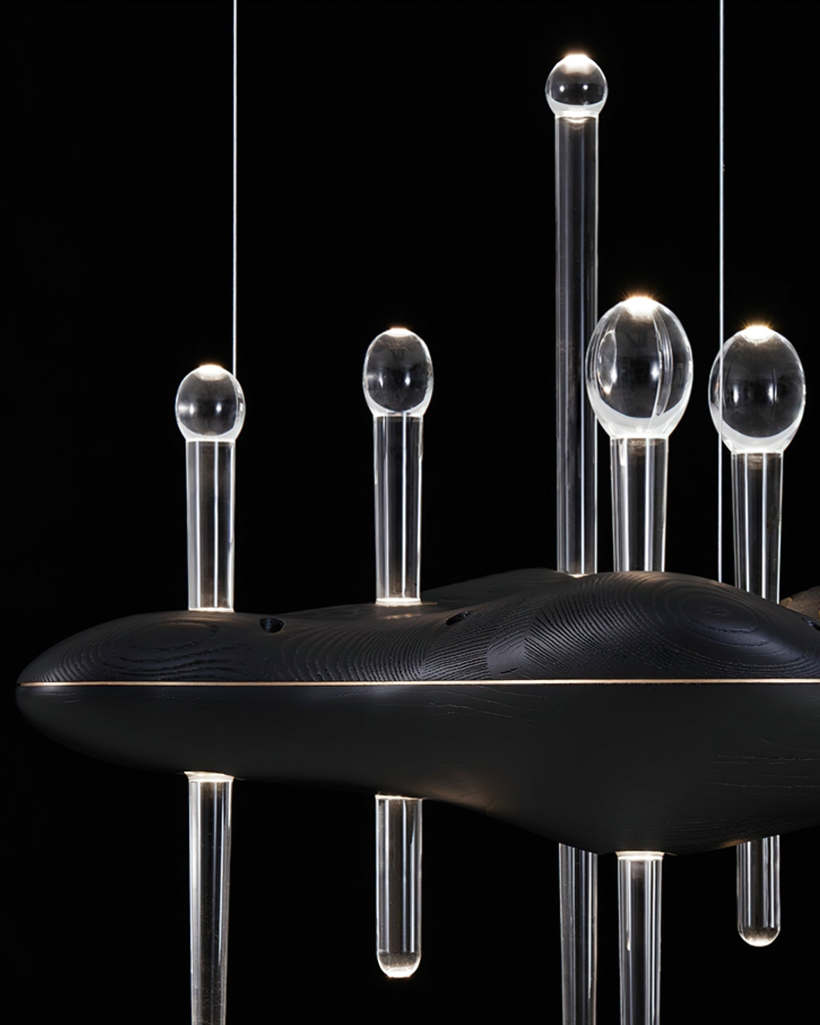 Umare Fantaisiste Chêne Verre Pendentif Lumière